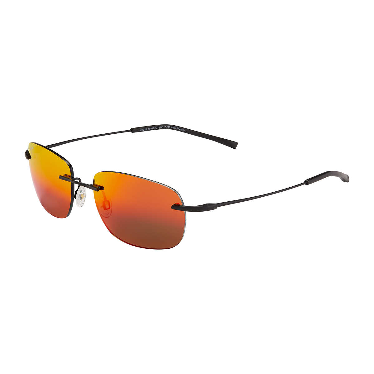 Maui Jim Nanea RM332-2M Matte Black HAWAII LAVA Polarized Sunglasses