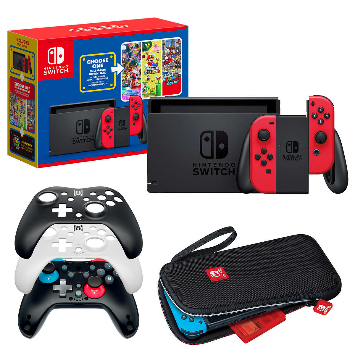 New Nintendo Switch Bundle  Mario Choose One Unboxing & Review 