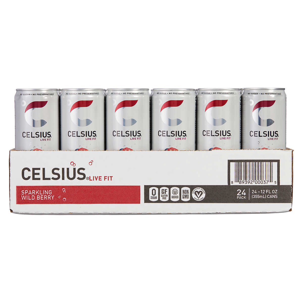 CELSIUS Sparkling Wild Berry, Functional Essential Energy Drink 12
