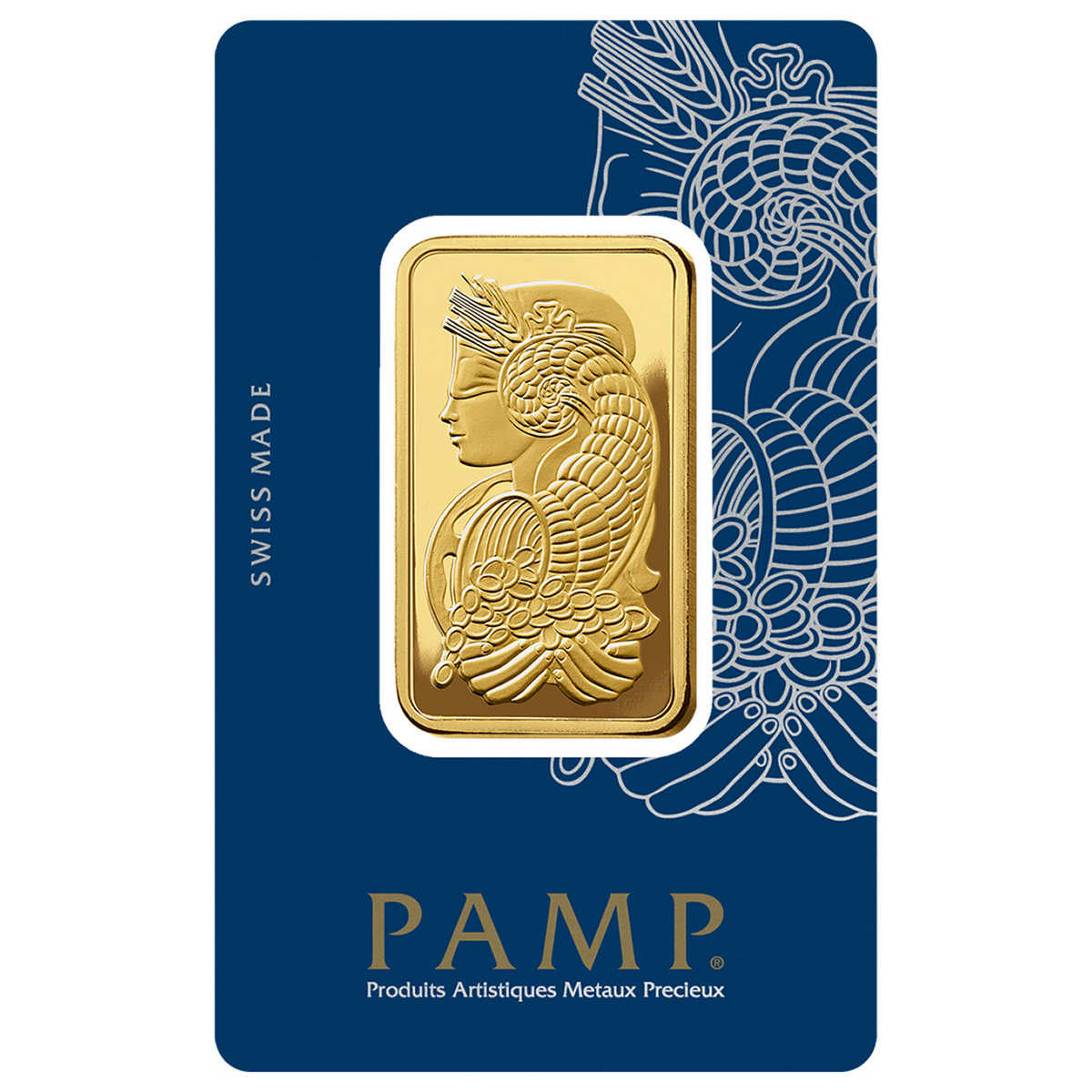 1 oz Gold Bar PAMP Suisse Lady Fortuna Veriscan (New In Assay