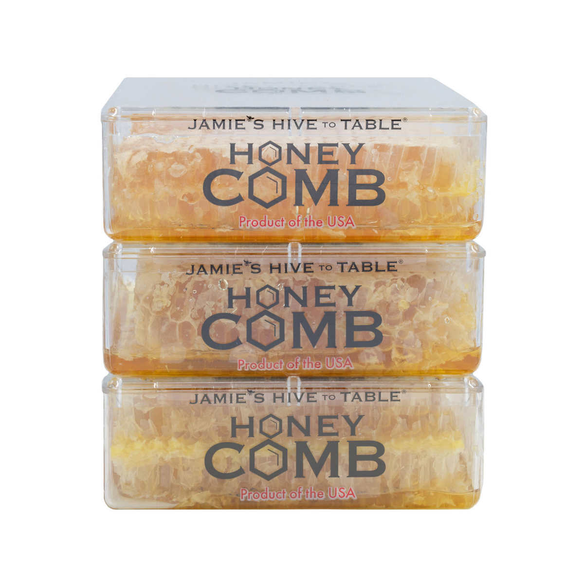 Jamie's Hive To Table 100% Pure Raw 12 oz. Honeycomb, 3-Pack