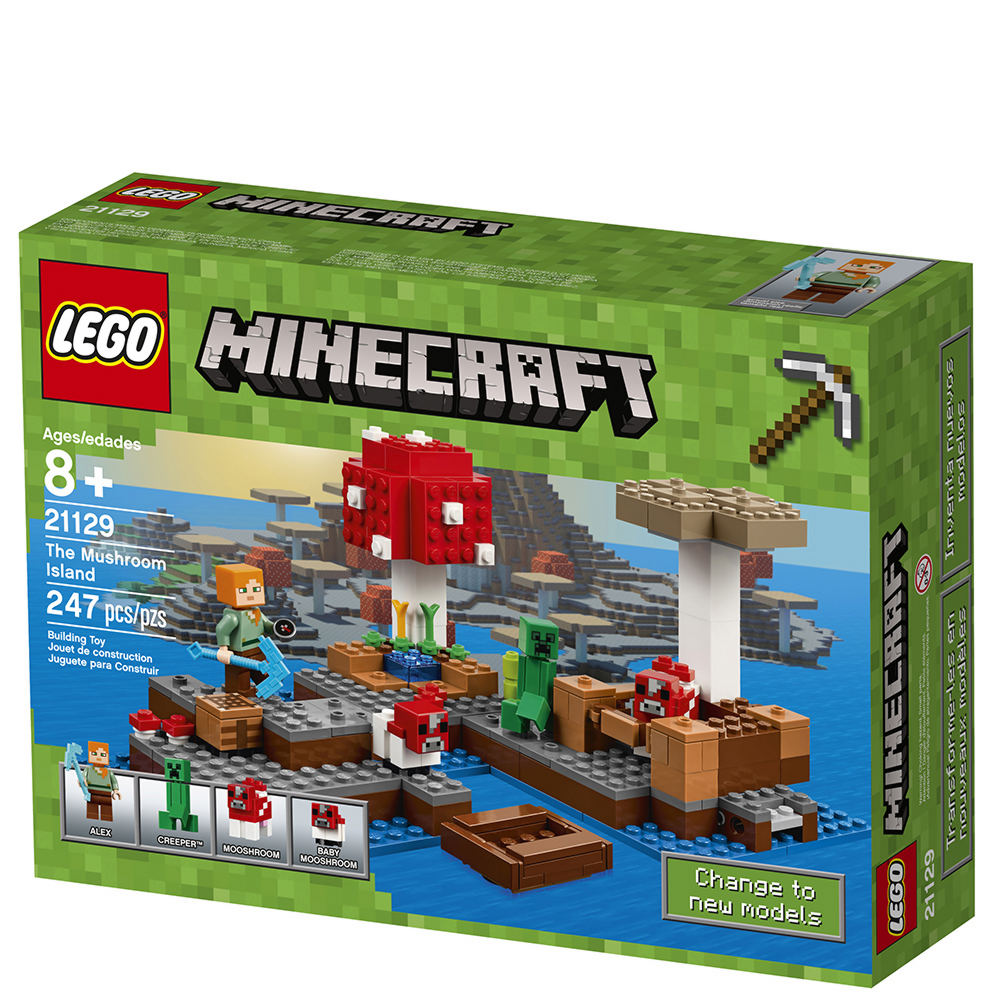 Lego Minecraft The Mushroom Island 247 Pc Building Set Color Out Of Stock Stoneberry