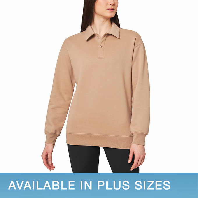 Costco has Mondetta Ladies' Collared Zip Front Tee Only $11.99! Availa