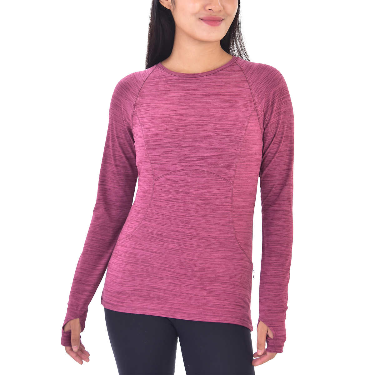 Spyder Ladies' Long Sleeve Brushed Active Top | Costco