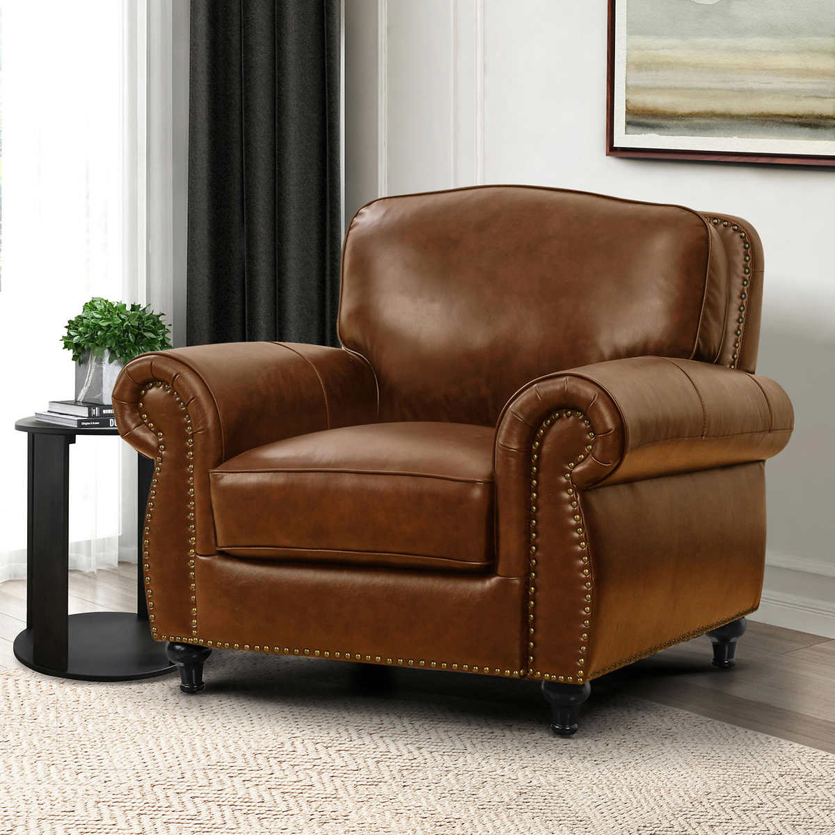 Costco leather deals armchair