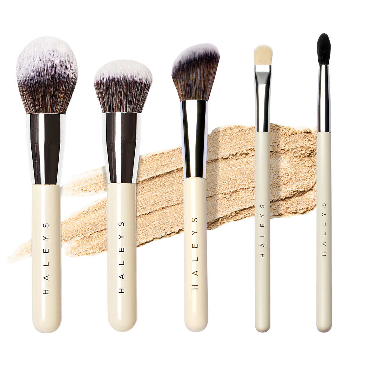 Pearl White Makeup Brushes - Concealer Foundation Blending Brush Cosmetic  Suppli