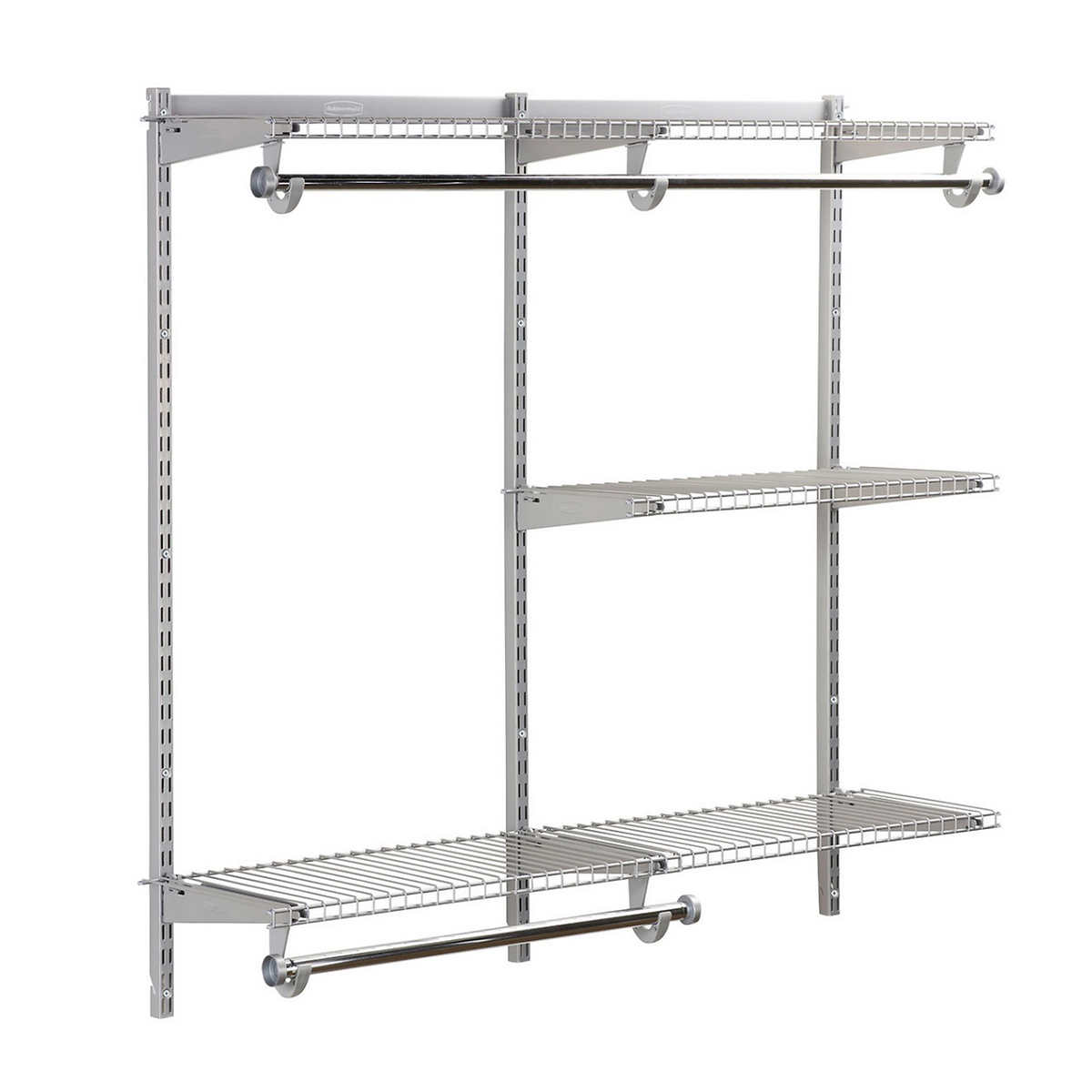 Rubbermaid Configurations 4' to 8' Expandable Closet Kit, Titanium