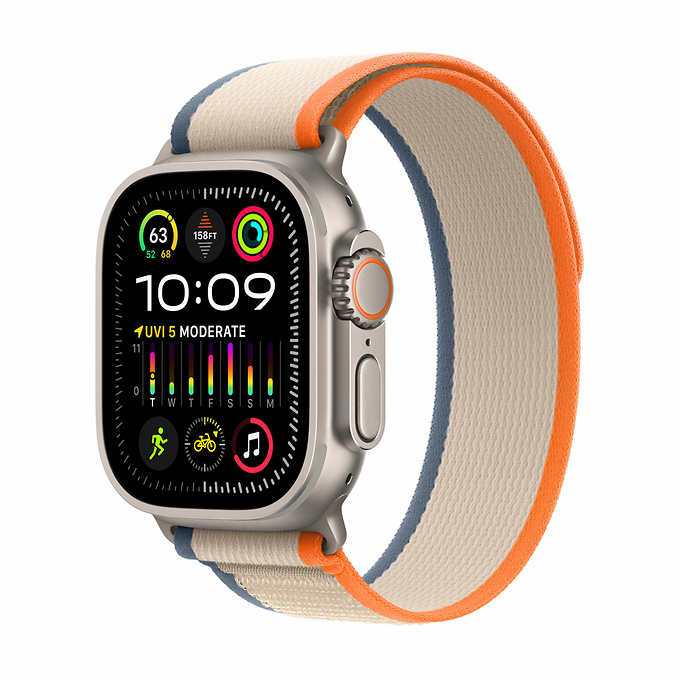 Best Buy: Apple Watch Ultra 2 (GPS + Cellular) 49mm Titanium Case with  Olive Alpine Loop Large Titanium MRF03LL/A