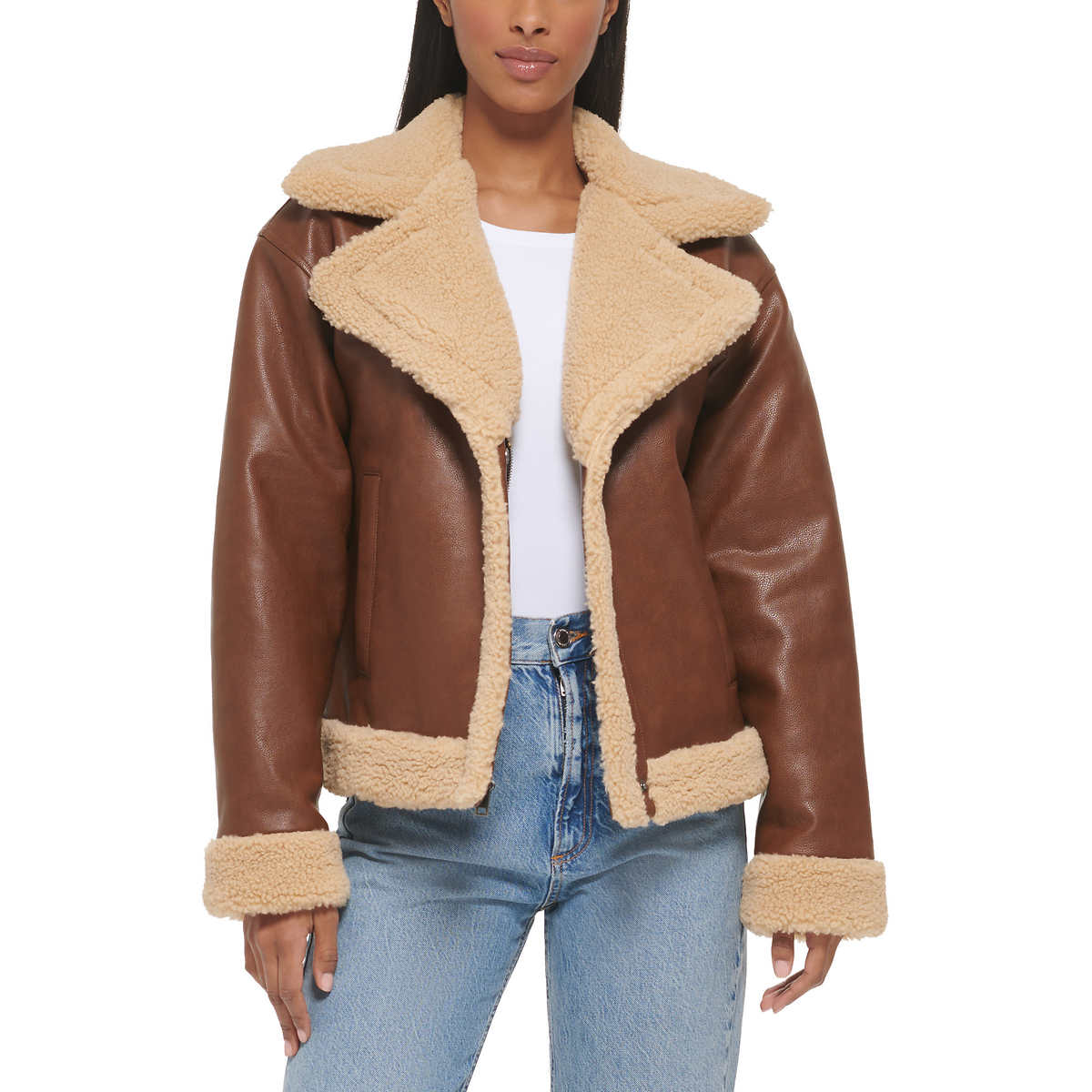 Levi's Jackets & Coats | Levi Faux Leather Jacket | Color: Black | Size: XL | Carcov's Closet
