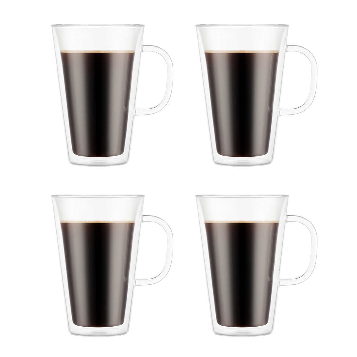 Christmas Coffee Mug Glass Mugs For Hot Drinks With Handles Double