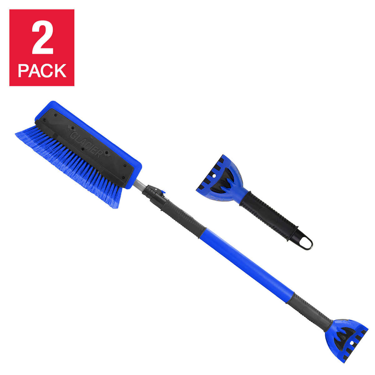 Snow Moover 55 in. Extendable Foam Car Snow Brush and Ice Scraper with Soft  Grip