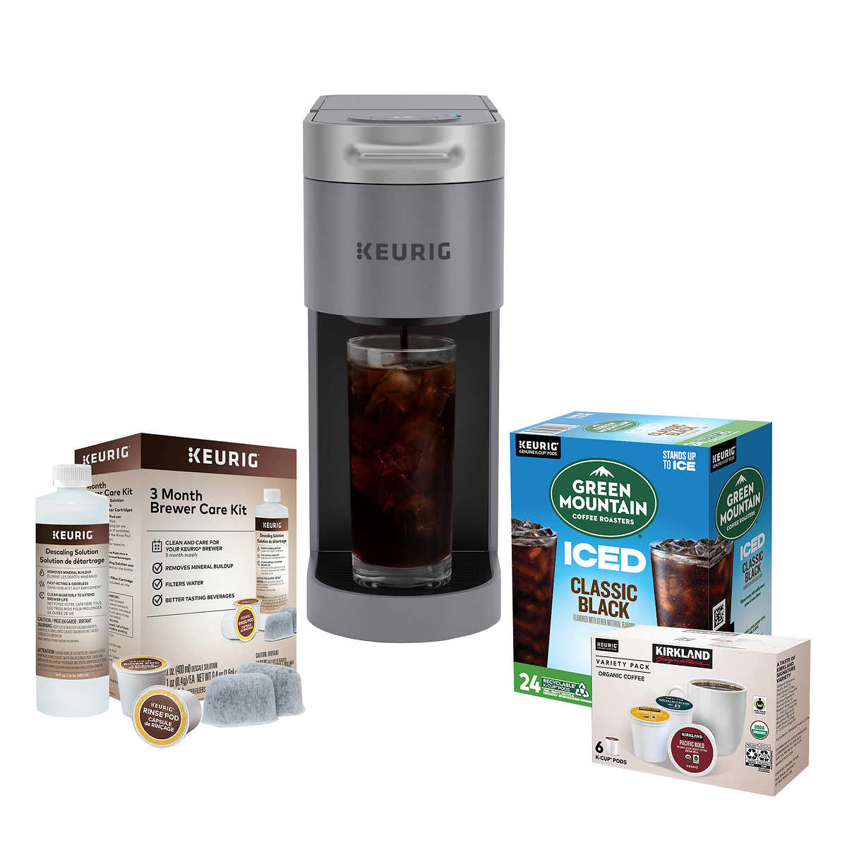 Keurig K-Classic Single Serve Coffee Maker with Keurig Entertainers'  Collection Variety Pack, 40 K-Cup Pods