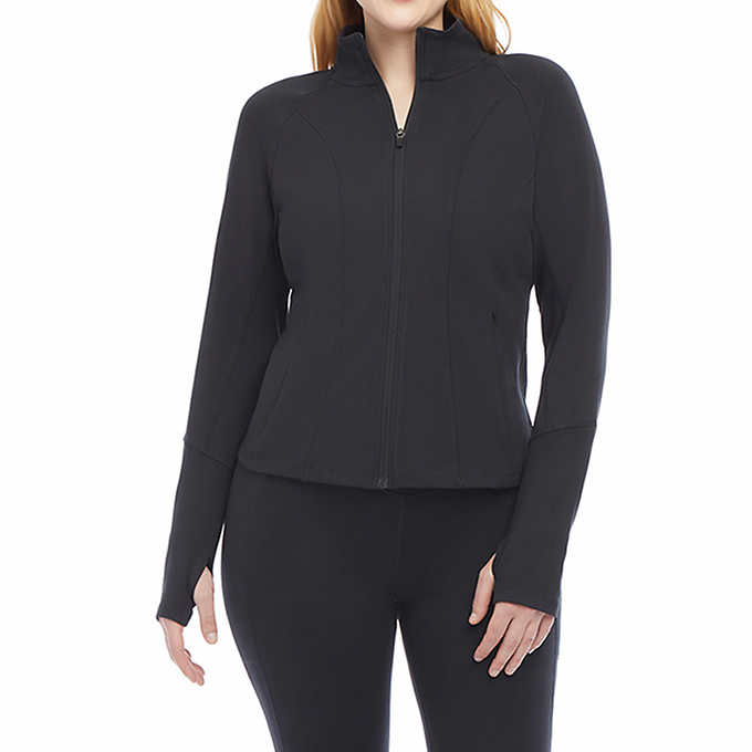 Danskin Now Semi-Fitted 1/2 Zip Activewear Pullover Jacket Top Size Medium