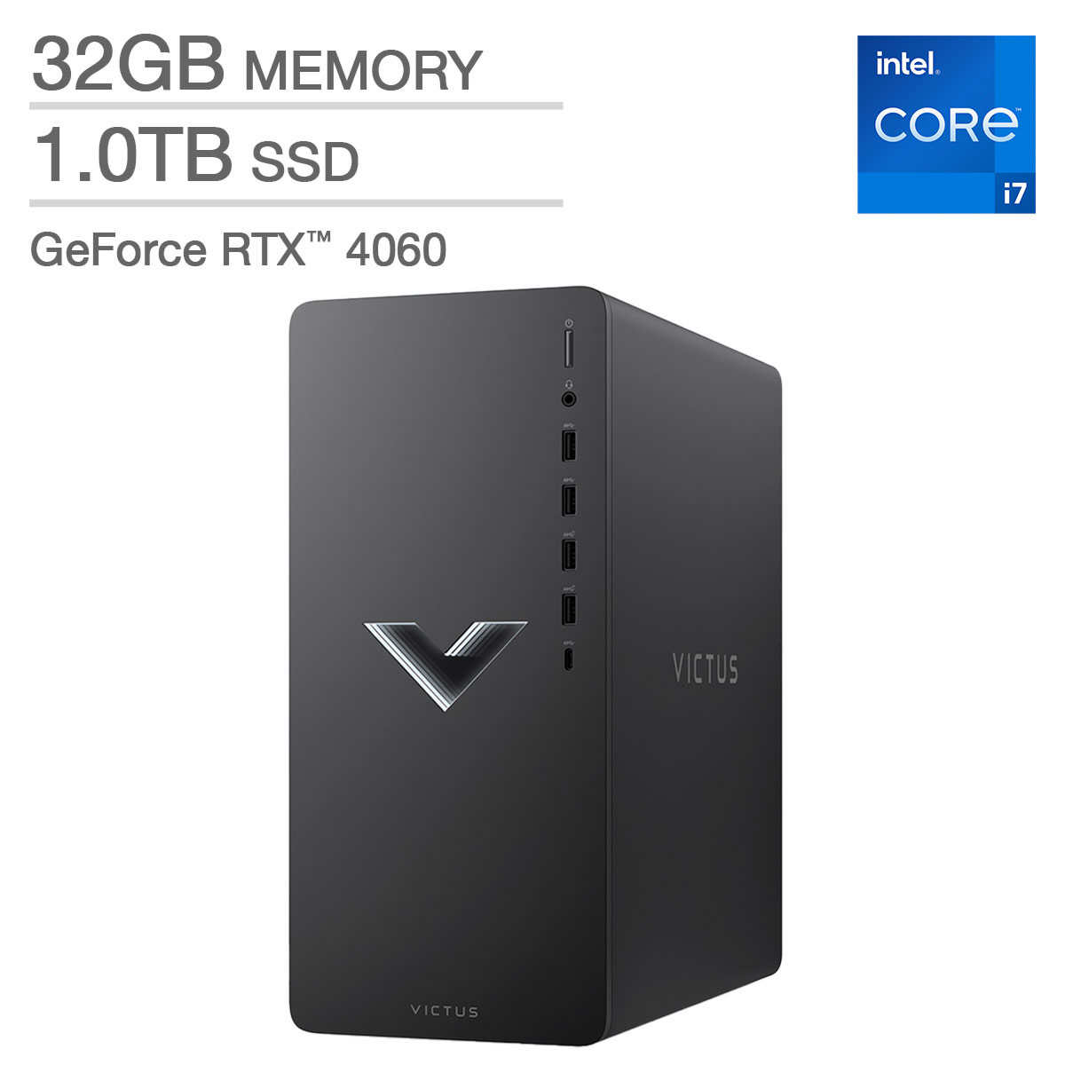 HP Victus Gaming RTX | 11 – – Desktop i7-13700F GeForce Intel 13th Core 4060 Gen Costco Window