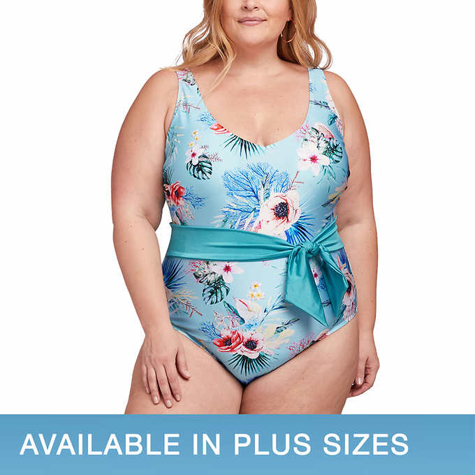 Lysa Women's Plus Size Renee Floral Bikini Swimsuit 2pc Set 0X 1X 2X 3X
