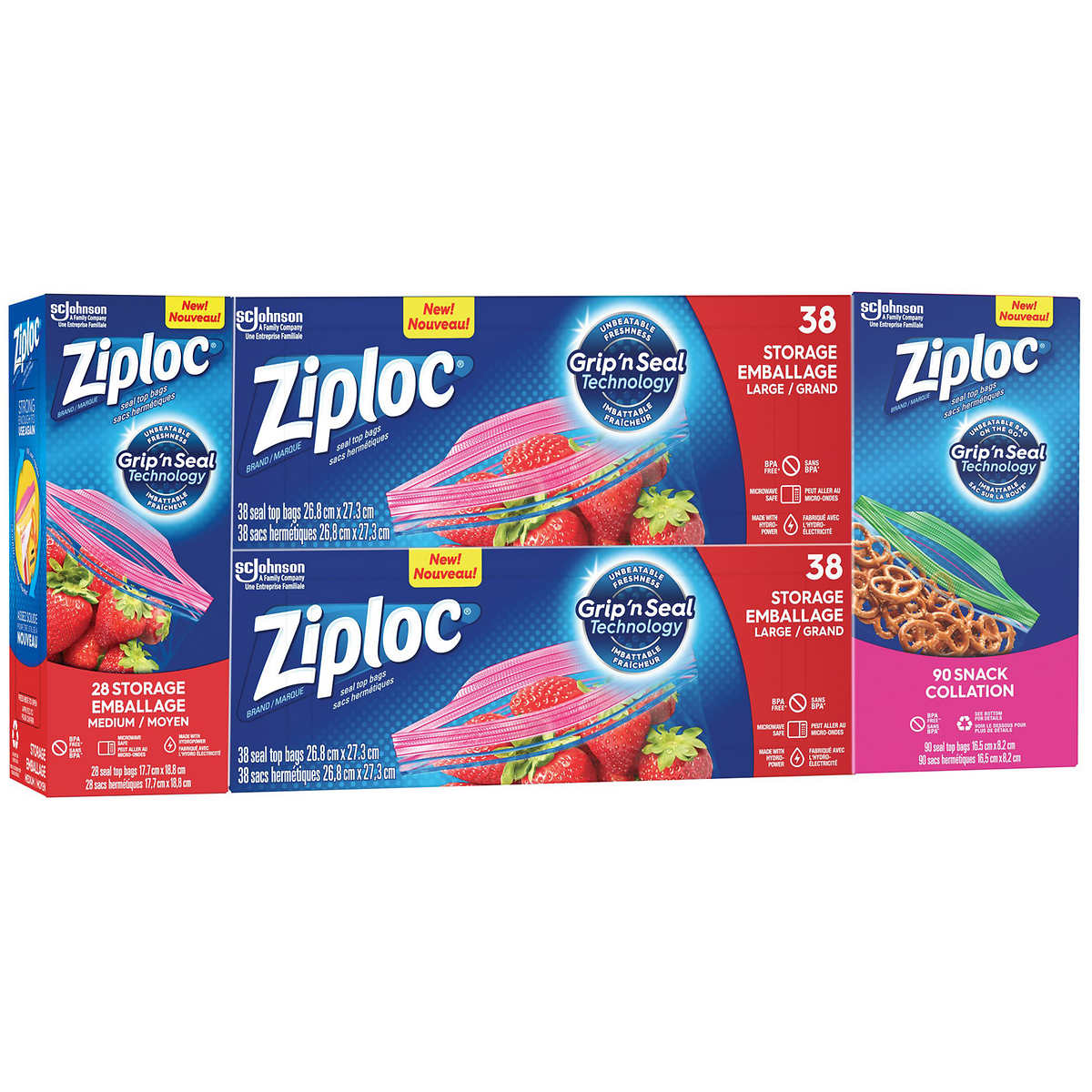 Save on Ziploc Food Storage Bags Slider Christmas Limited Edition Gallon  Order Online Delivery