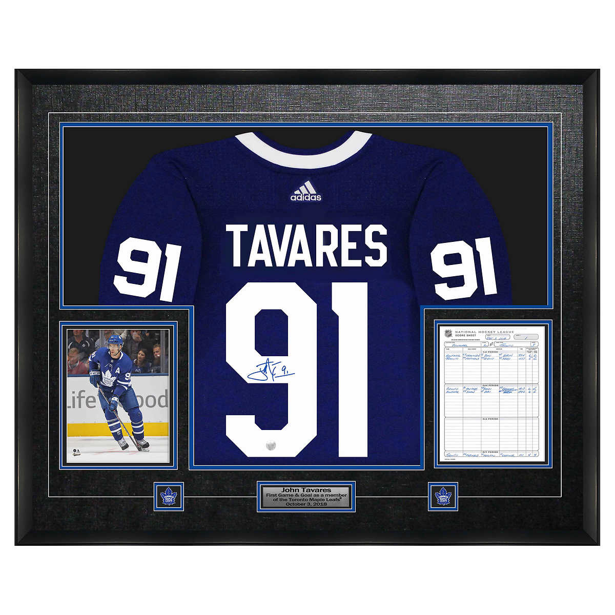 John Tavares Autographed Jersey And Scoresheet