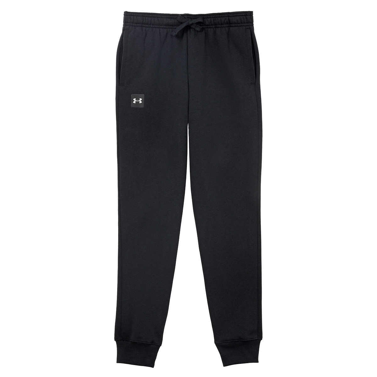  Under Armour Boys Hustle Fleece Pants , Black (001)/White ,  Youth Small : Clothing, Shoes & Jewelry