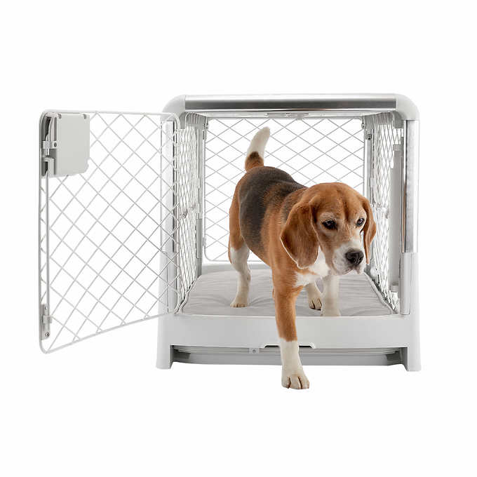 Impact Dog Crates Aluminum Dog Bowl Stand Double