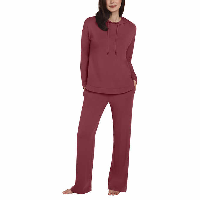 Women's Hooded Hacci Sleep Set With Jogger, Joggers