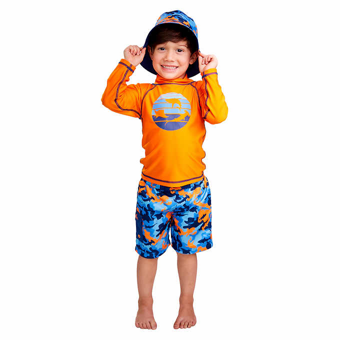 Girls swimwear swimsuits set rash guard UPF 50+ Sun Protection UV skinz 3  Pcs