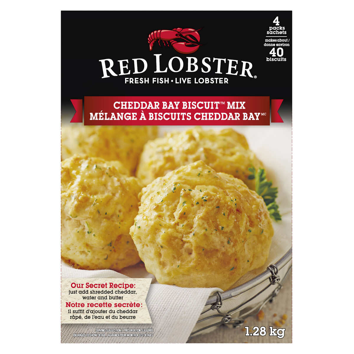 Red Lobster Cheddar Bay Biscuit Mix 1 28 Kg Costco