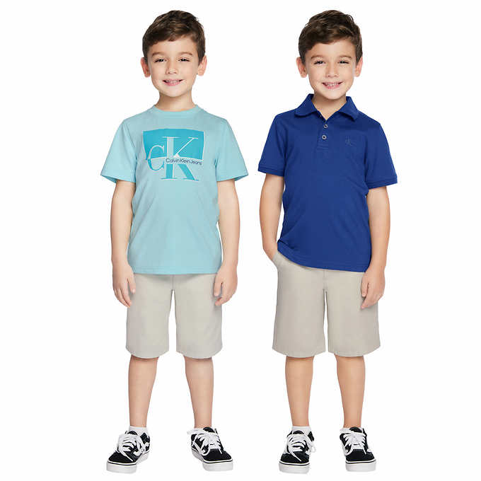 Calvin Klein Baby/Toddler Boy 2-PC Shorts Set; Sizes: 0/3 M Through 24M,  NWT $50