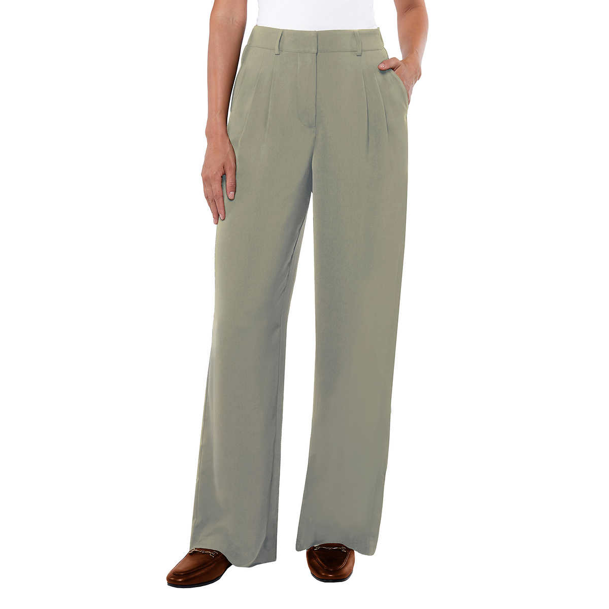 Matty M Ladies' Wide Leg Essential Trouser