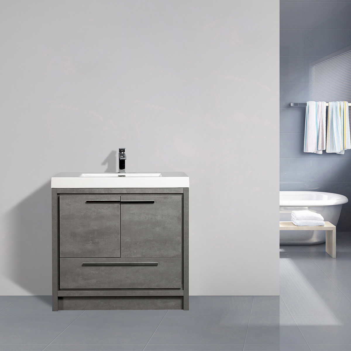 Sera Aria Freestanding 36 In Bathroom Vanity Costco