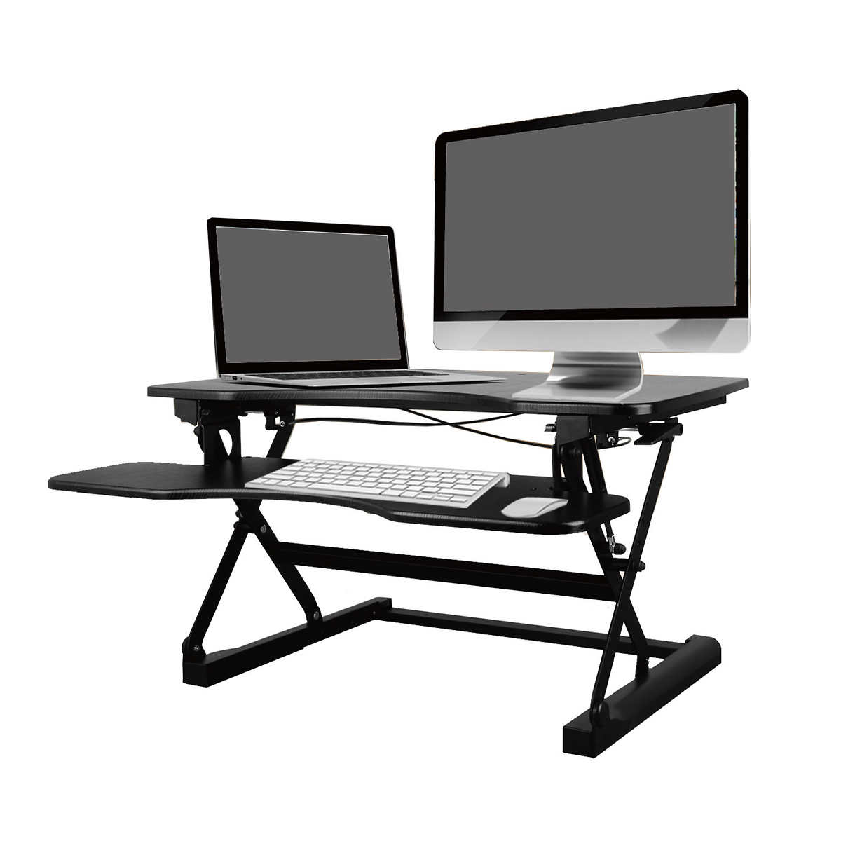 Tygerclaw Black Sit And Stand Adjustable Desk Riser