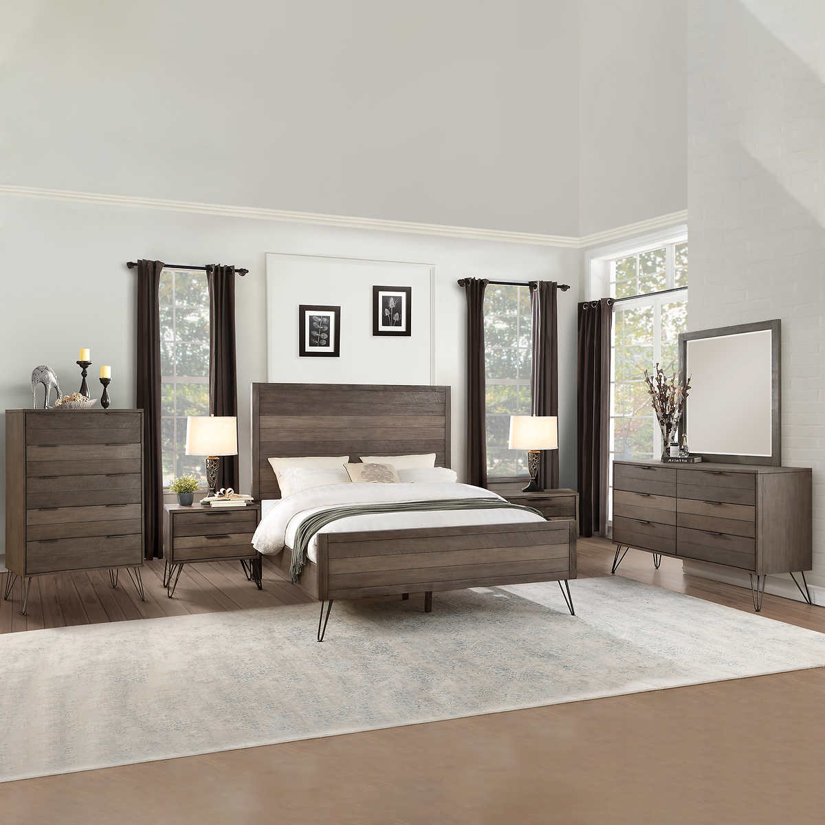 Urbanite Mid Century Modern 6 Piece King Bedroom Set Costco