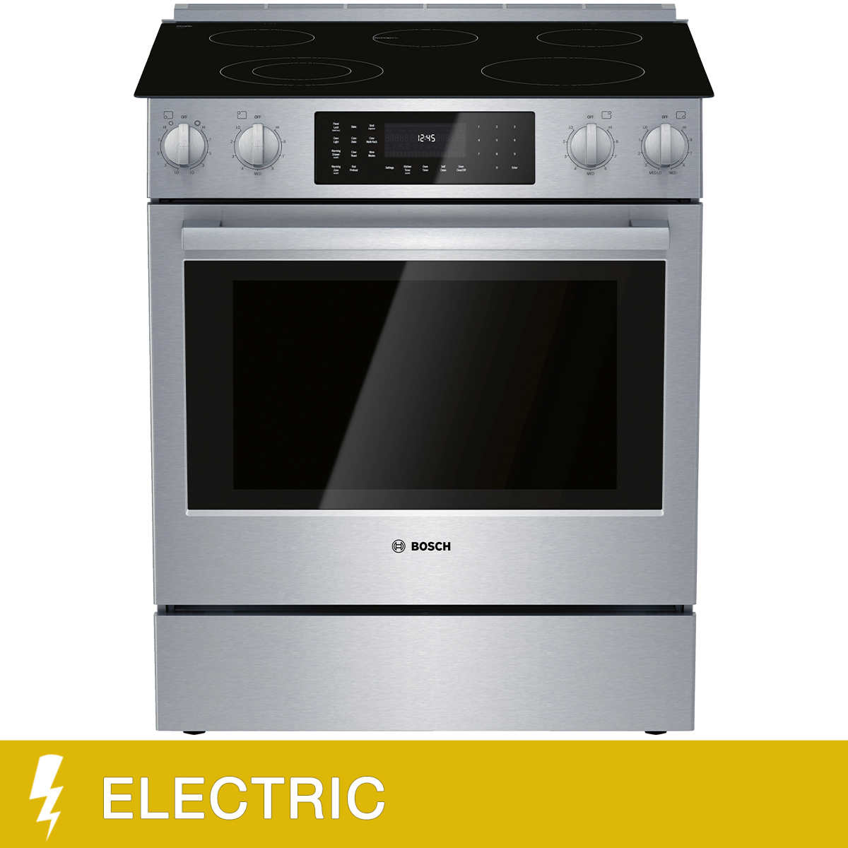 Bosch 800 Series 30in 4.6 cu ft. Stainless Steel Electric Drop In