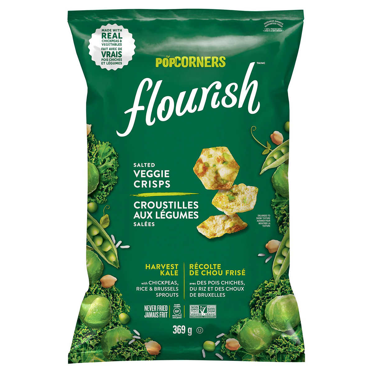 Popcorners Flourish Harvest Kale Veggie Crisps 369 G Costco