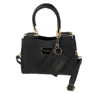 Bebe Natalie Micro Embossed Shopper Color Out Of Stock Free Shipping At Shoemall Com