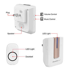 Kocaso 52-Melody Wireless Doorbell Aqua