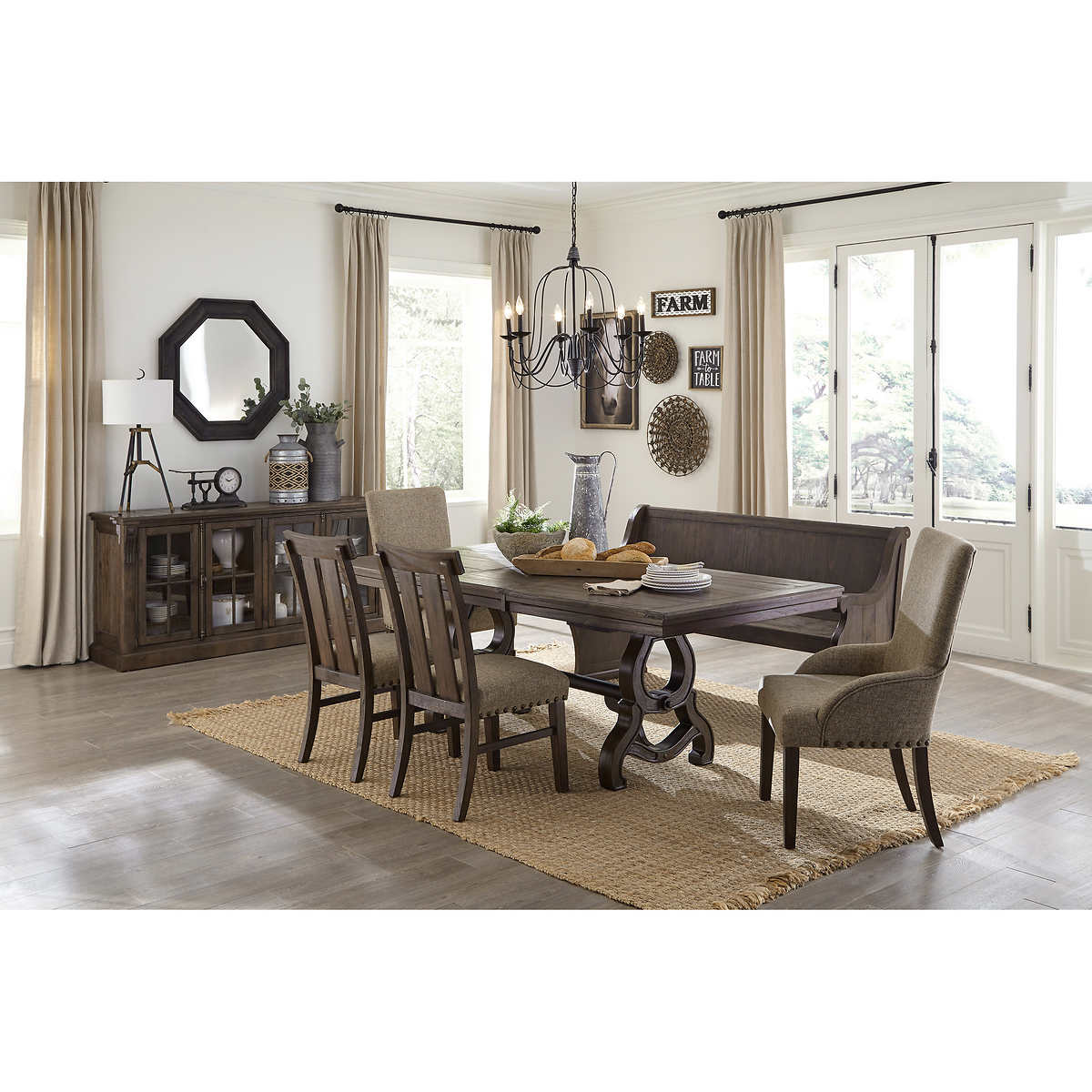 Huntsville 7 Piece Dining Room Set With Bench