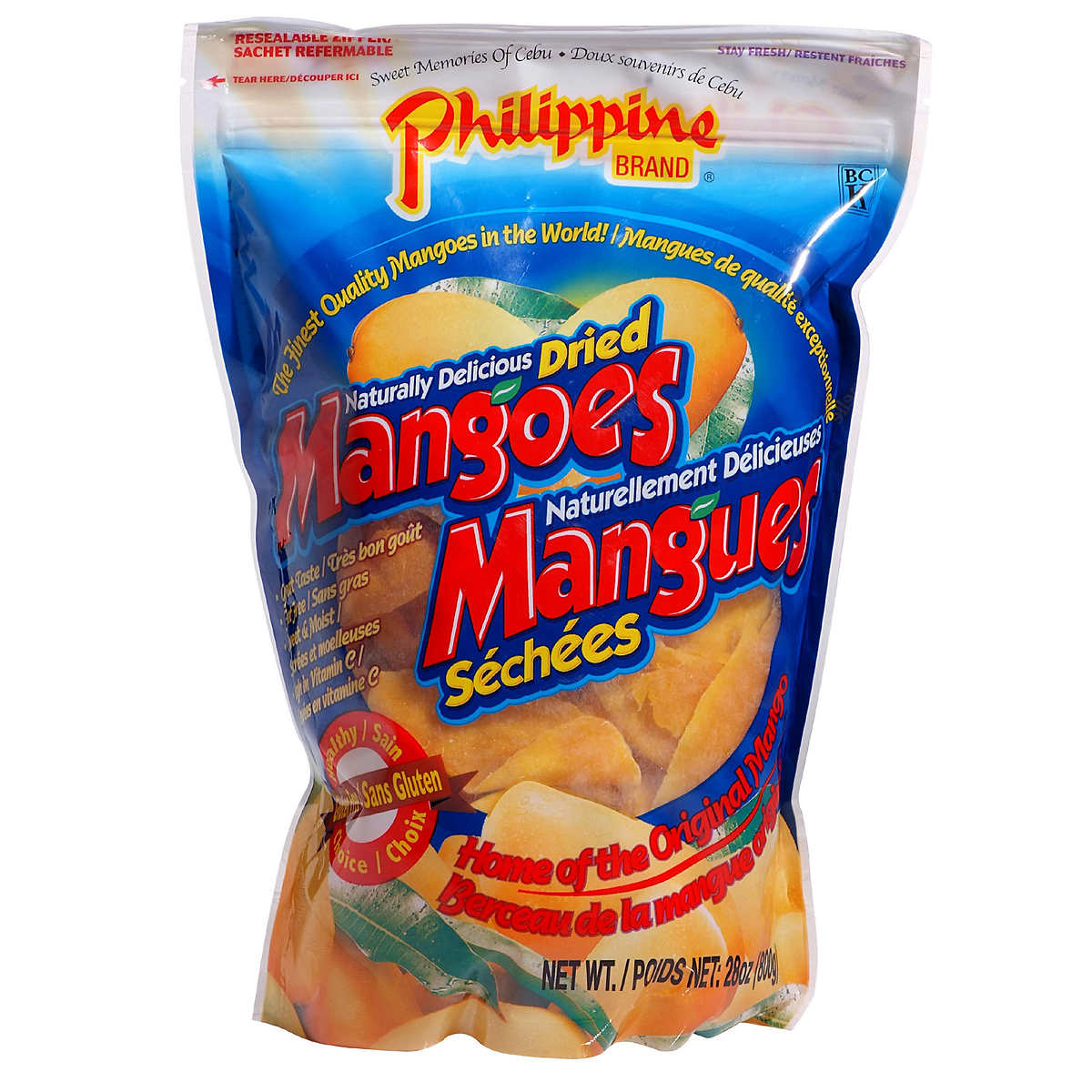 Philippine Brand Dried Mangoes, 30 oz