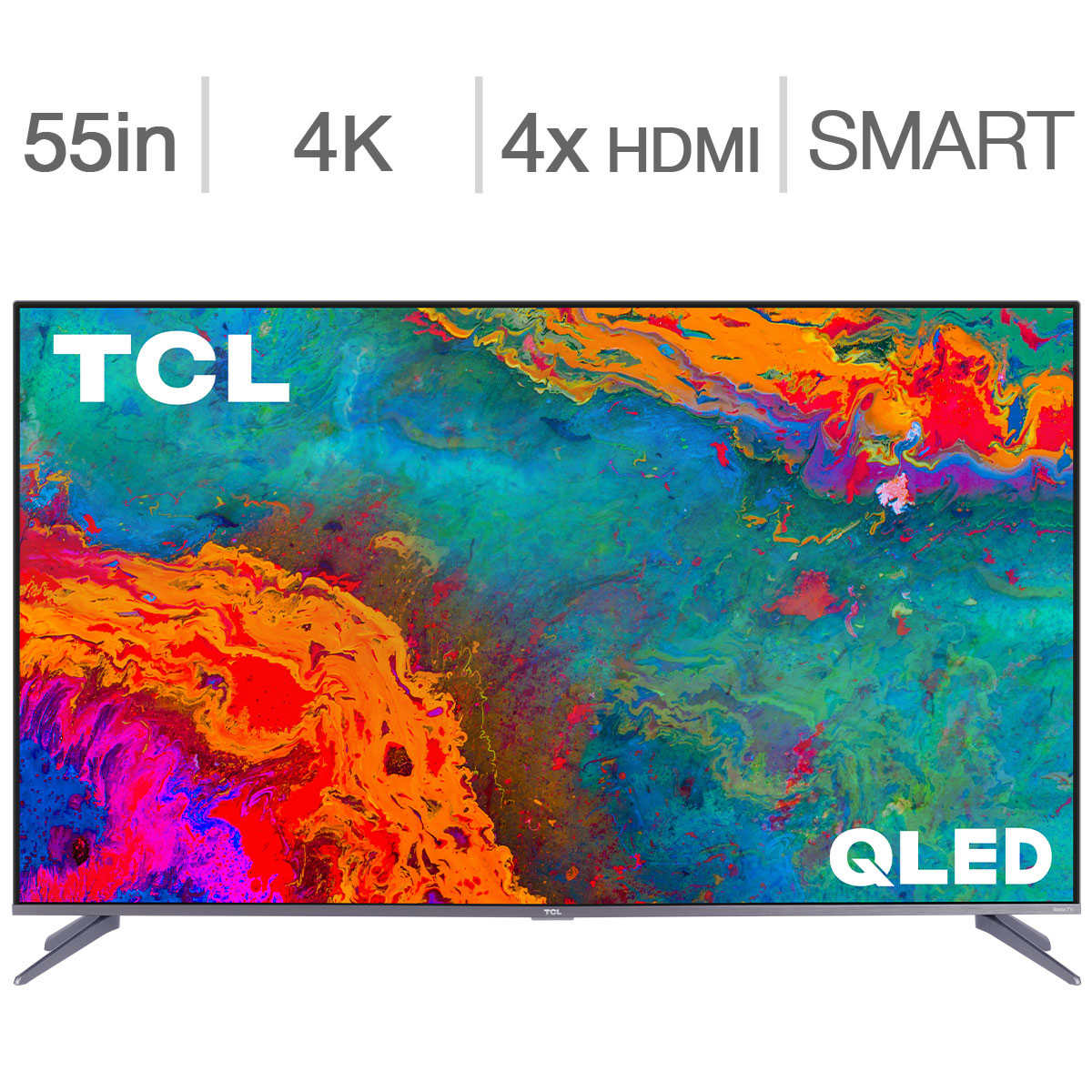 Tcl 55 In 4k Hdr Roku Smart Tv 55s533ca