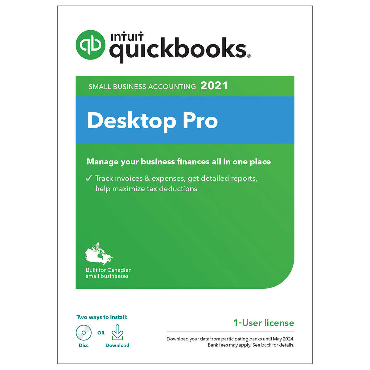 Intuit Quickbooks Desktop Pro 2021 English Version Digital Download Costco