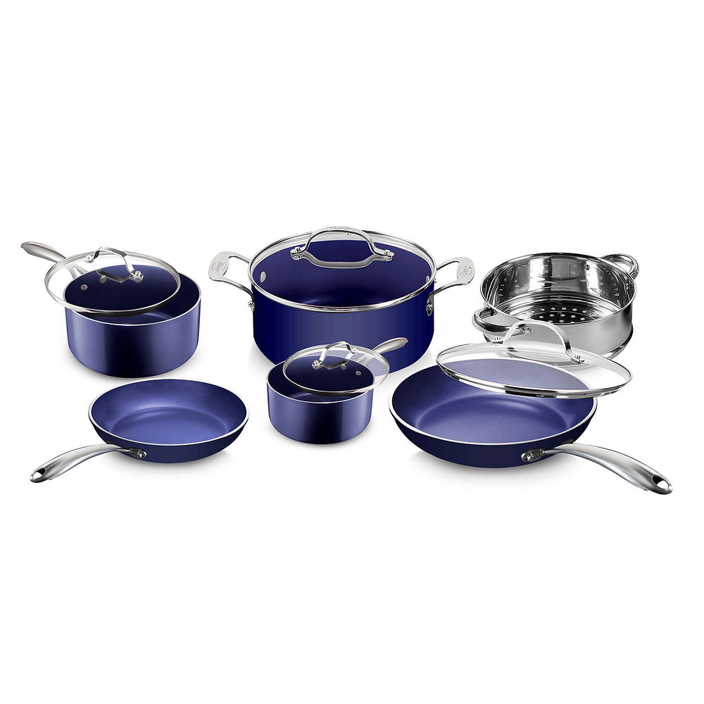 Granitestone Blue 2.5qt Sauce Pan with Lid