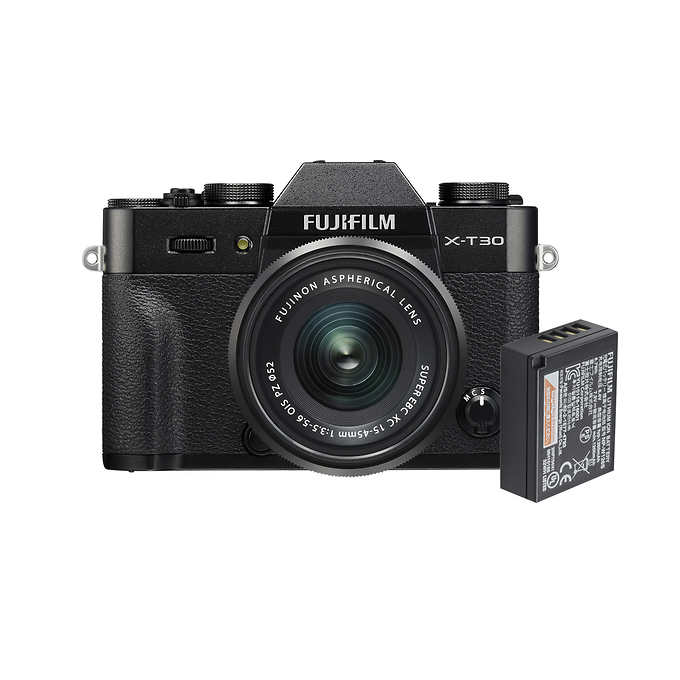 Fujifilm X-T30 Mirrorless Digital Camera Bundle with XC15-45mm