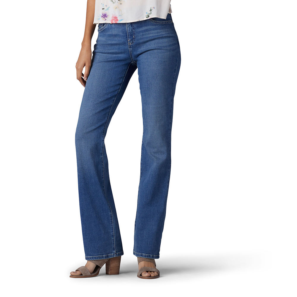 Lee Women's Plus Size Ultra Lux Comfort with Flex Motion Bootcut Jean,  Indigo Facet at  Women's Jeans store