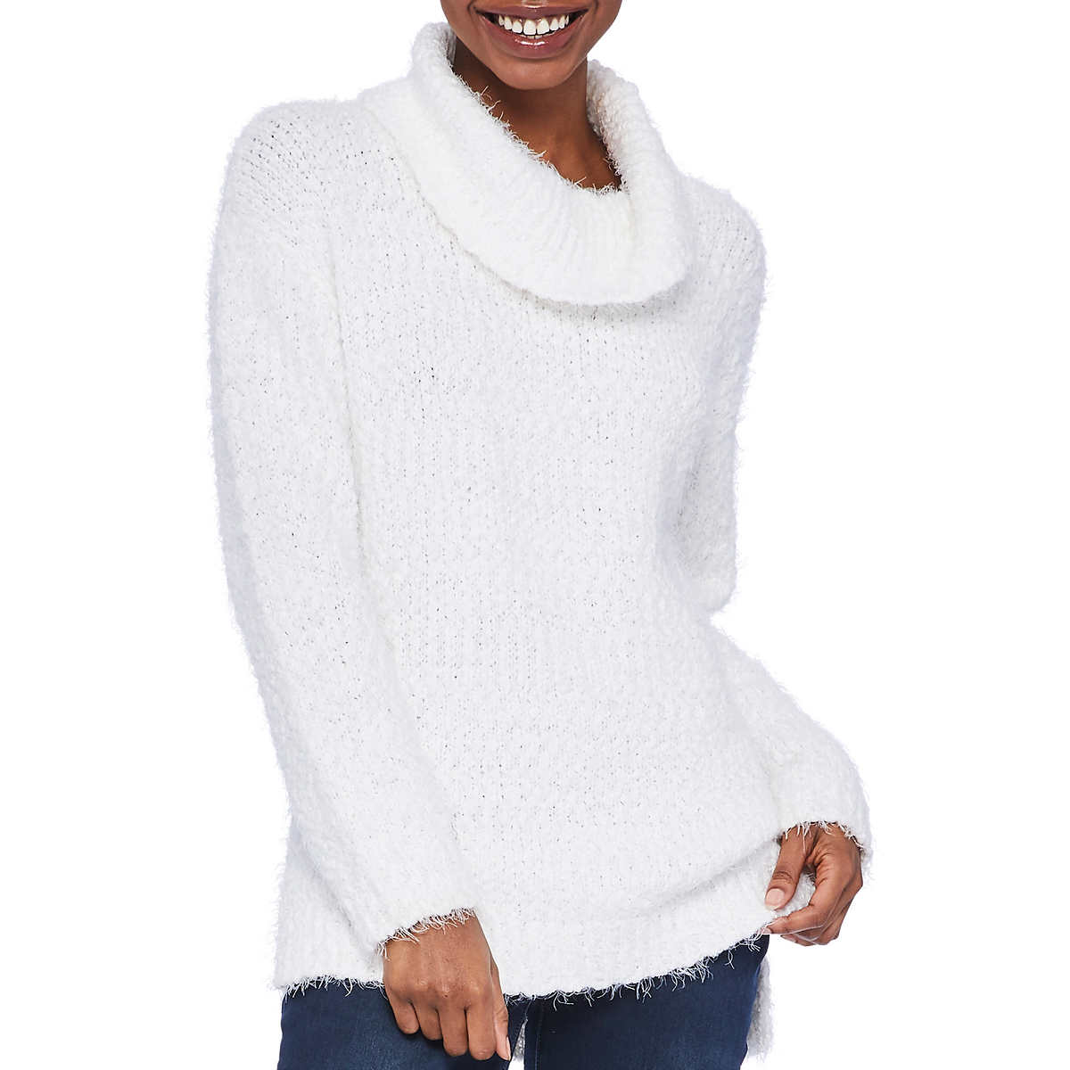 Kenneth Cole Women's Cowl Neck Tunic Sweater