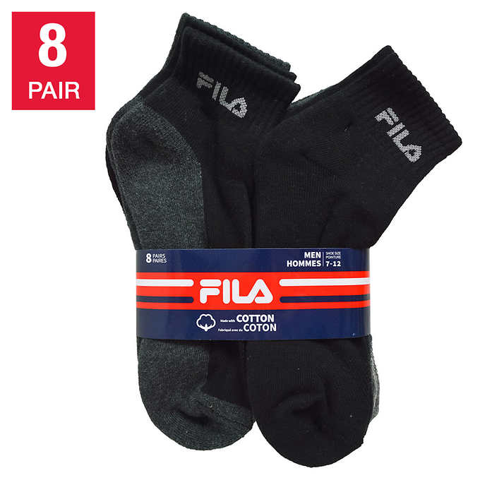 Fila Men's Cotton Socks, 8-pair