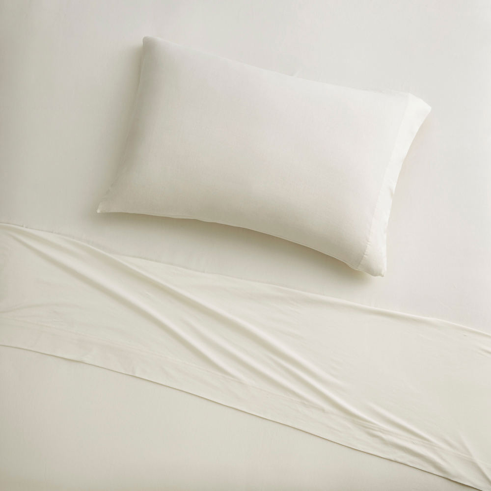 Brielle Home Cotton Jersey Sheet Set- King White