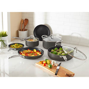 Kirkland Signature 12-Piece Hard Anodized Cookware Set[ Condition