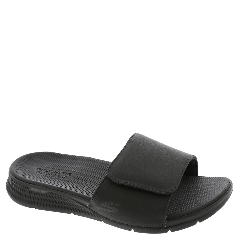 Skechers Grey/Black Hyper Slide Mens Slide In Sandal - Style ID