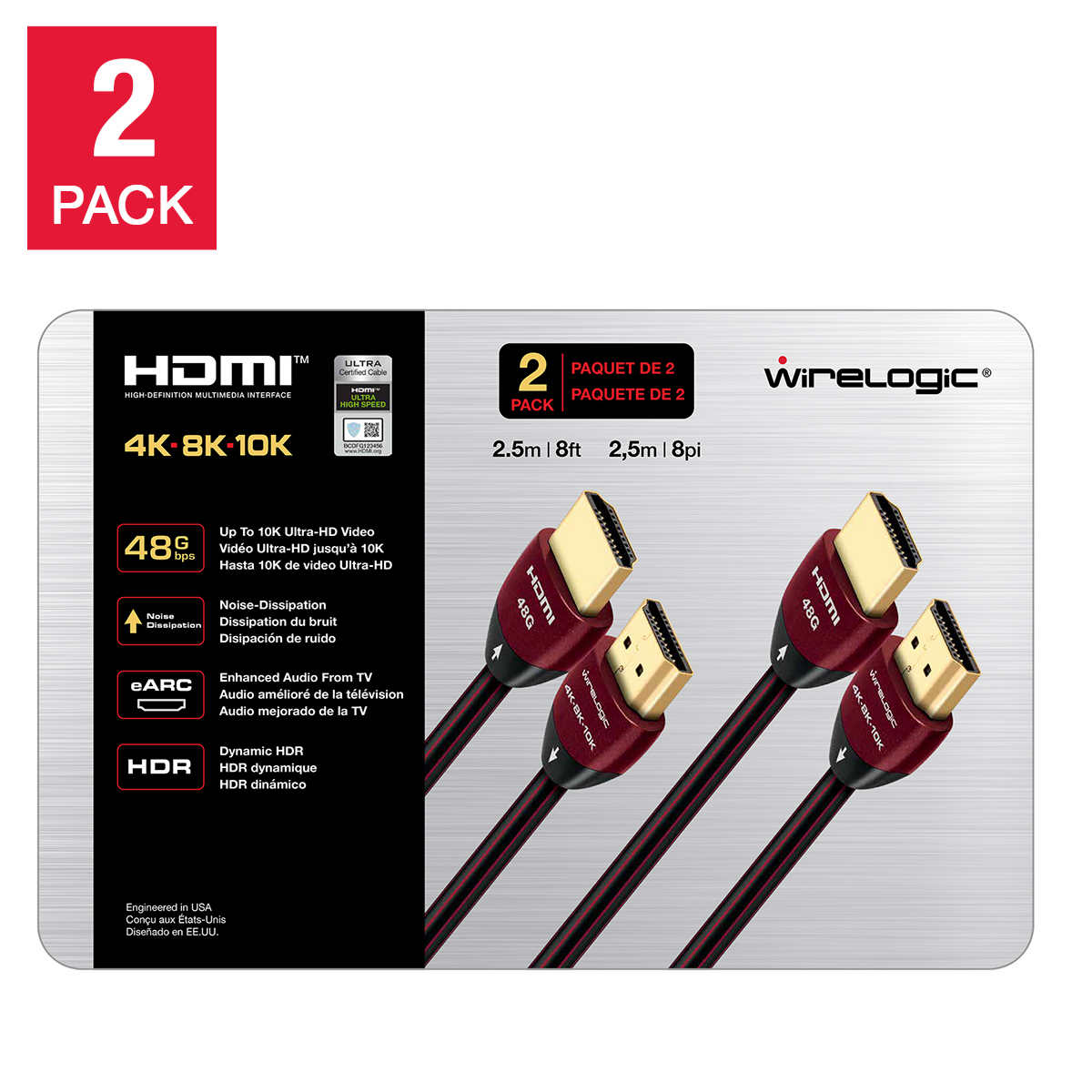 AudioQuest Chocolate HDMI Cable; 5m Digita For Sale