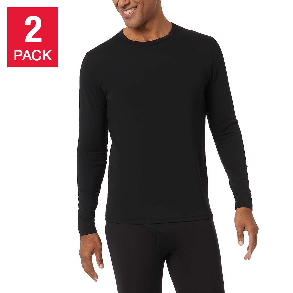32 Degrees Heat Men's Long Sleeve T-Shirt, 2-pack | Costco
