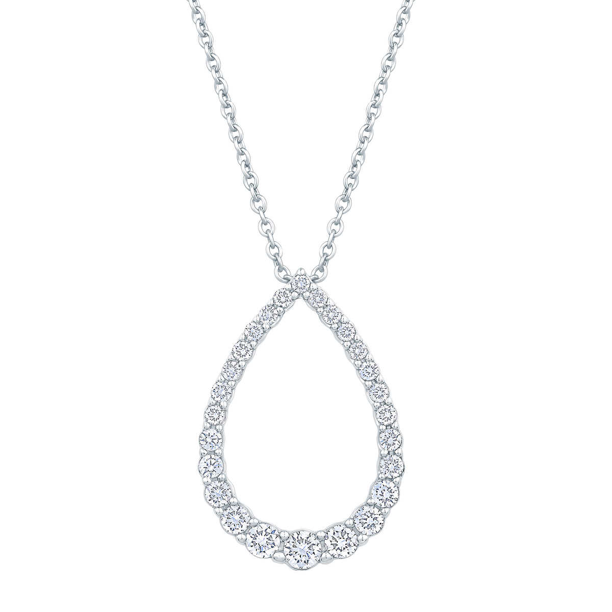 Round Brilliant Diamond Teardrop Pendant (0.30 ctw) | Costco